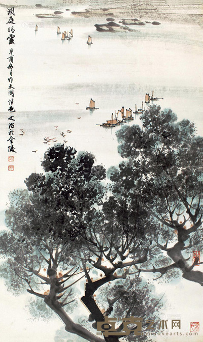 宋文治 洞庭佳色 立轴 68×40cm