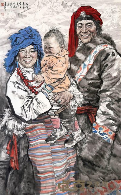 苗再新 2011年作 吉祥高原 软片 142×224cm