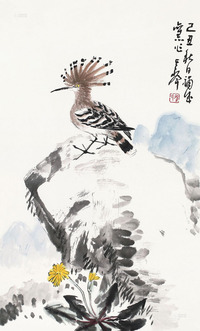 孙其峰 2009年作 花鸟 镜框