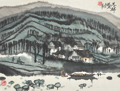 胡振昆   山水