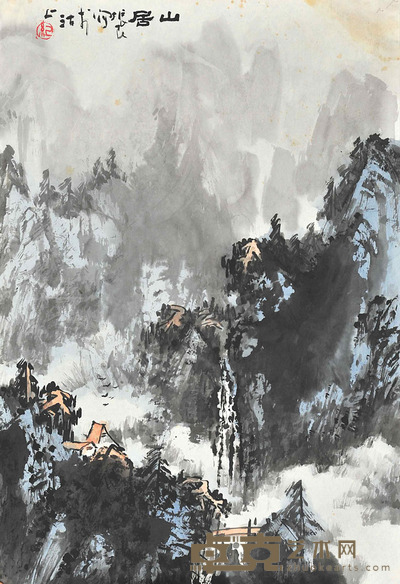 胡振昆 山居 59×40cm 约:2.12 平尺
