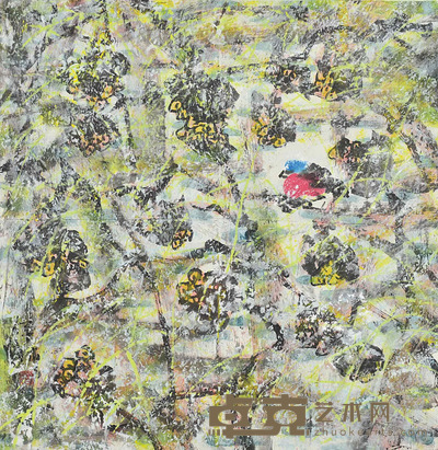 张金林 花鸟 68×68cm 约:4.16平尺