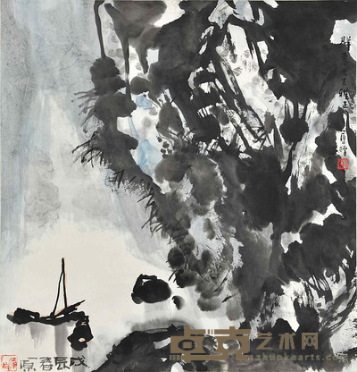 刘一原 山水 67×65cm 约:3.92平尺