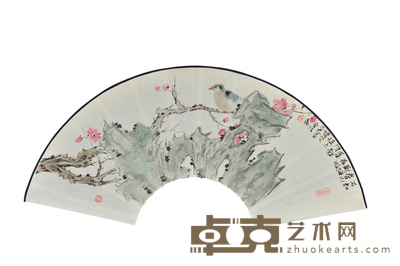 毛宗泽	花鸟扇面 20×60cm 约：1.08平尺