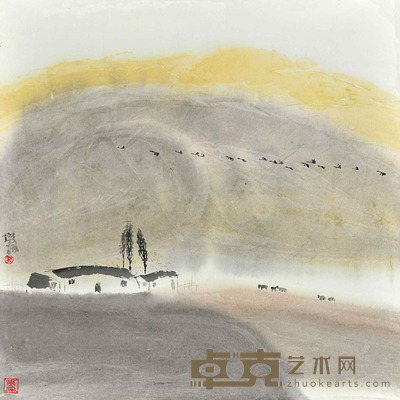 樊枫  山水 68×68cm 约：4.16平尺