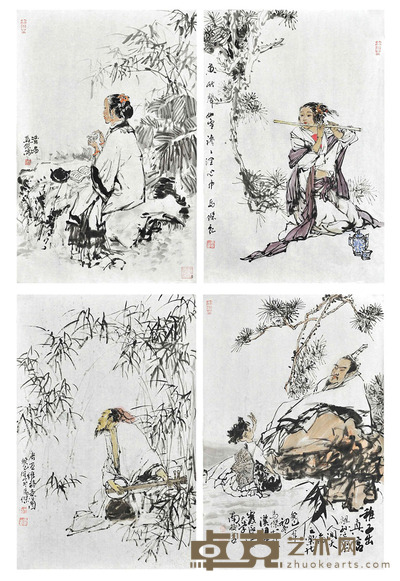 马杰 人物 70×45cm×4 约:11.34平尺