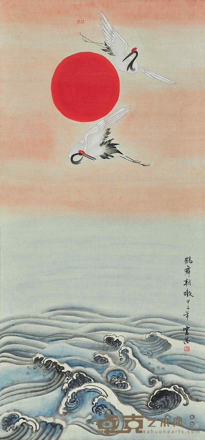 云茜  鹤舞朝 107×50.5cm 约：4.86平尺