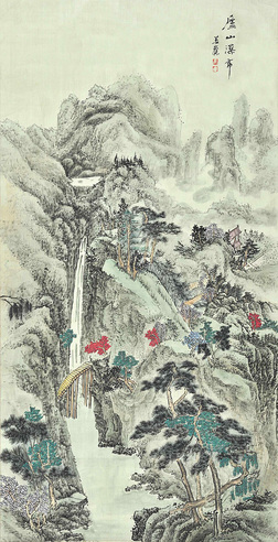 晏丽  庐山瀑布