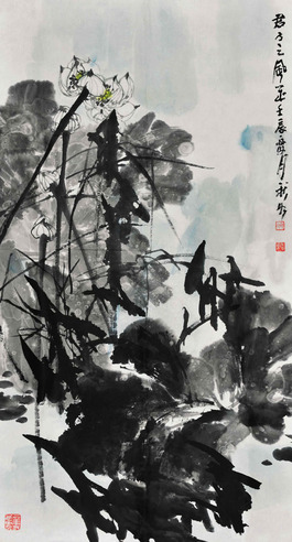 冷秋如     荷花