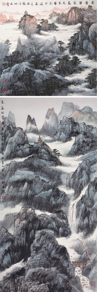 李锦胜 　山水