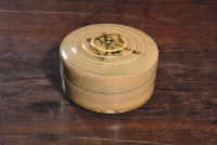唐代　长沙窑彩绘油盒