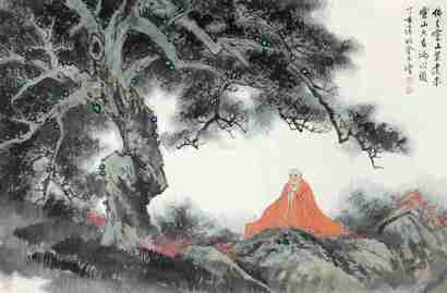 金大雪 2007年作 佛在灵山 镜心