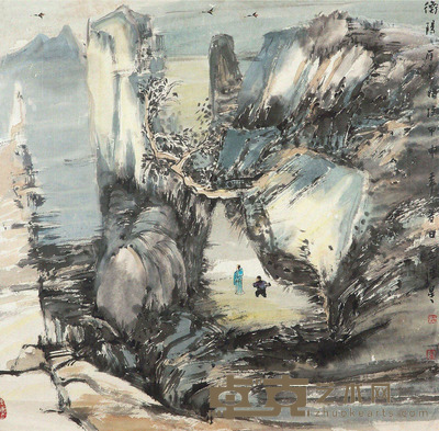 高德星 衡阳雁去 镜心 69×69cm