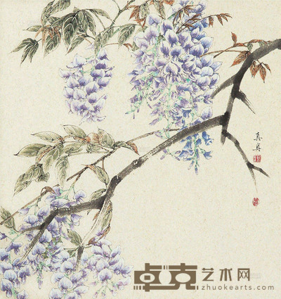 顾真真 虫草系列二 镜心 48×45cm