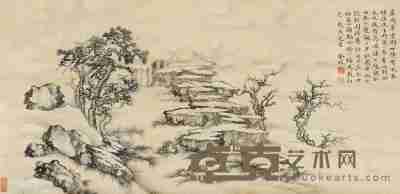 金城 癸丑（1913）年作 庐鸿草堂 立轴 31×62cm