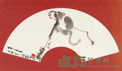 颜梅华   猴戏图 20×60cm