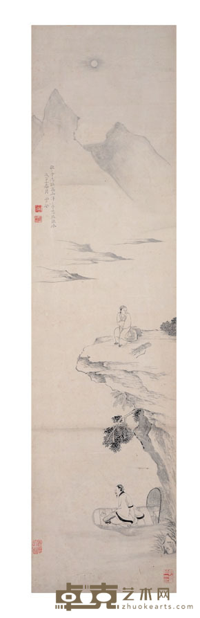 顾云壑 知音 120×31cm