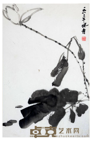 李味青 荷花 55×35cm