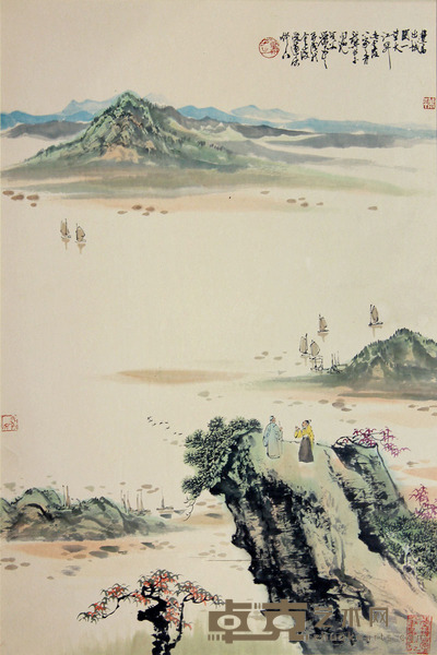 萧平 一望大江开 68×45cm