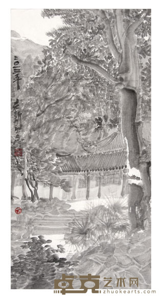 周京新 园林 68×34cm