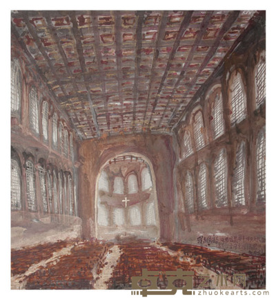 聂危谷 罗马风韵 98×89cm