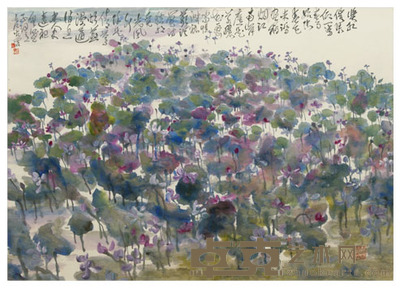 聂危谷 奖红催绿 50×69cm