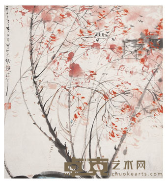 朱道平 秋趣 37×34cm