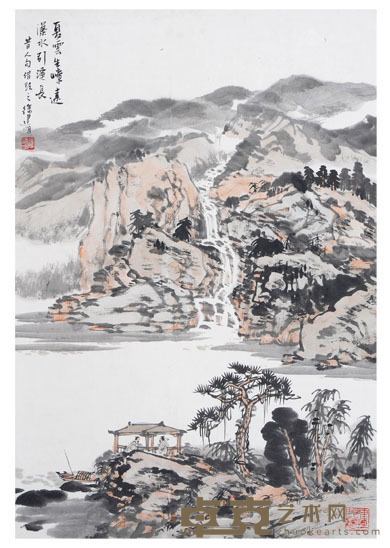 徐建明 山水 69×46cm