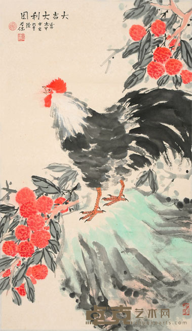 柳学健 大吉大利 68×45cm