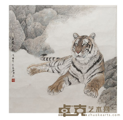 袁峰 王者之风 68×68cm