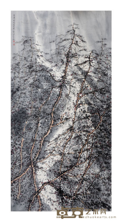 朱道平 远声云迷送清寒 138×68cm