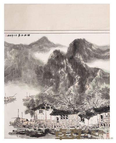 程振国 湖西小景 68×68cm