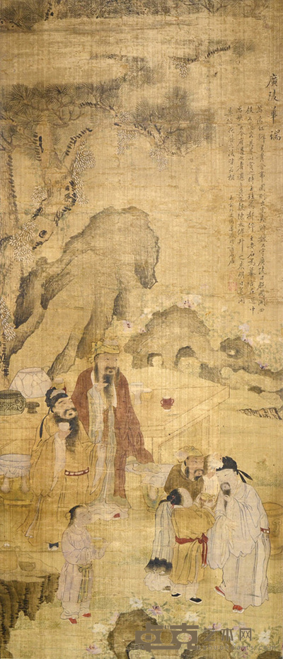 改琦 广陵华瑞 119×51cm