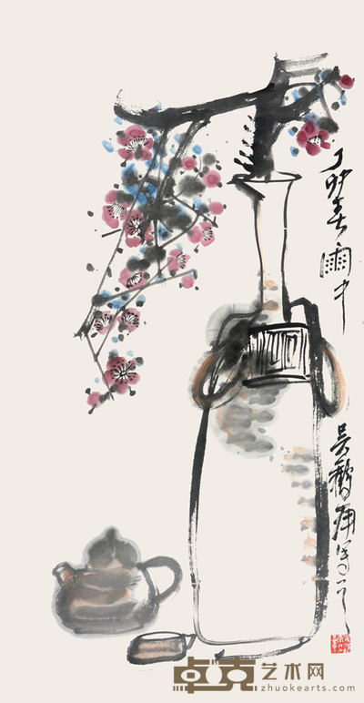 吴冠南 清供图 67×34cm
