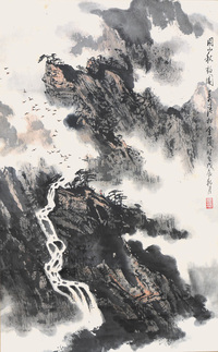 魏万清    山水