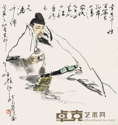 颜梅华 人物 48×46cm