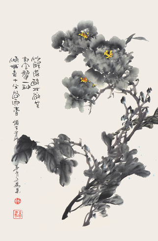 余文茹    牡丹