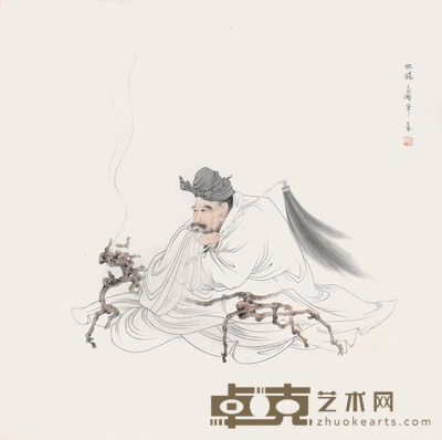 李长白 人物 63×65cm
