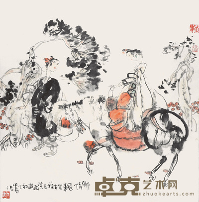 施大畏 人物 67×64cm