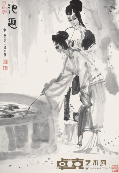 傅小石    池趣 68×46cm