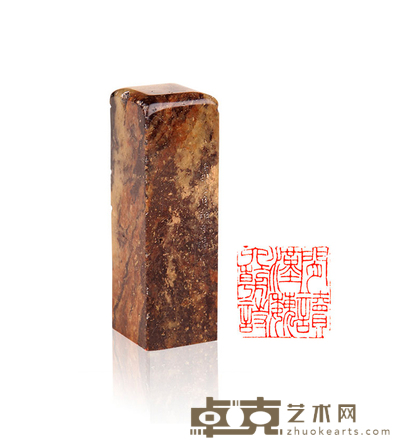 旧印章一枚 9.5×3×3cm