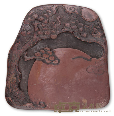 民国 紫端砚 11.8×11.5×2.6cm