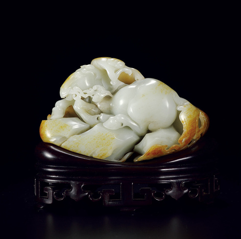 佚 名 马上封侯 白玉摆件