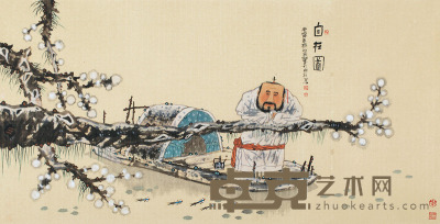 刘承钢 自在图 软片 68×136cm