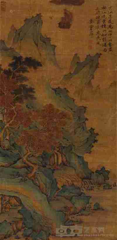 姜实节 清 山水 （一幅） 立轴 127×62cm