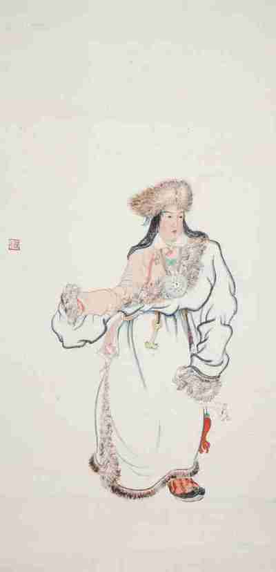 孙宗慰 1943年作 藏族舞女