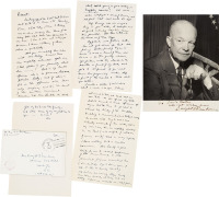 艾森豪威尔威尔  致妻子家书及签名照