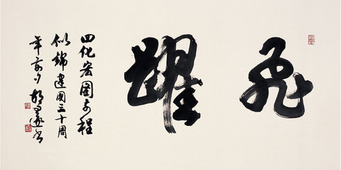 胡问遂 　草书  飞跃