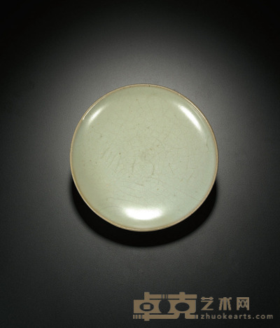 明以前·钧窑月白釉碟 高：3.6cm 口径：14.7cm