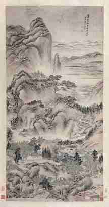 吴历 仿黄鹤山樵山水图 立轴